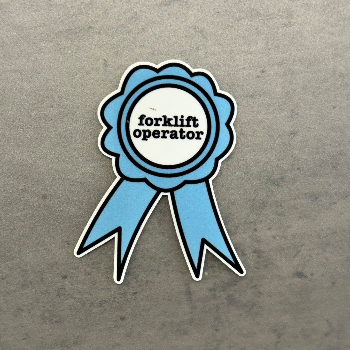 Forklift Operator Award Sticker