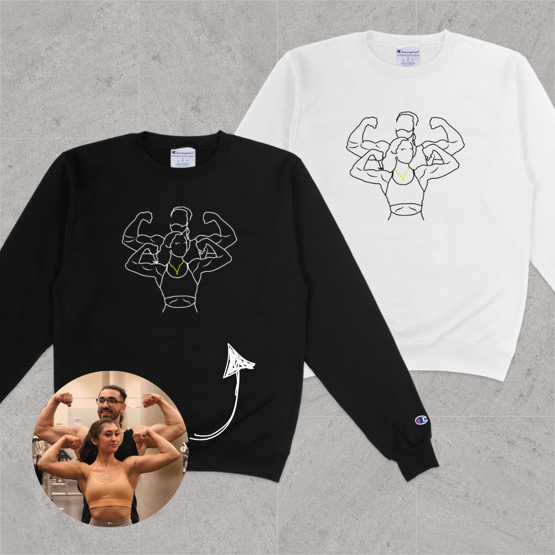 Custom Couples Lineart Crewneck