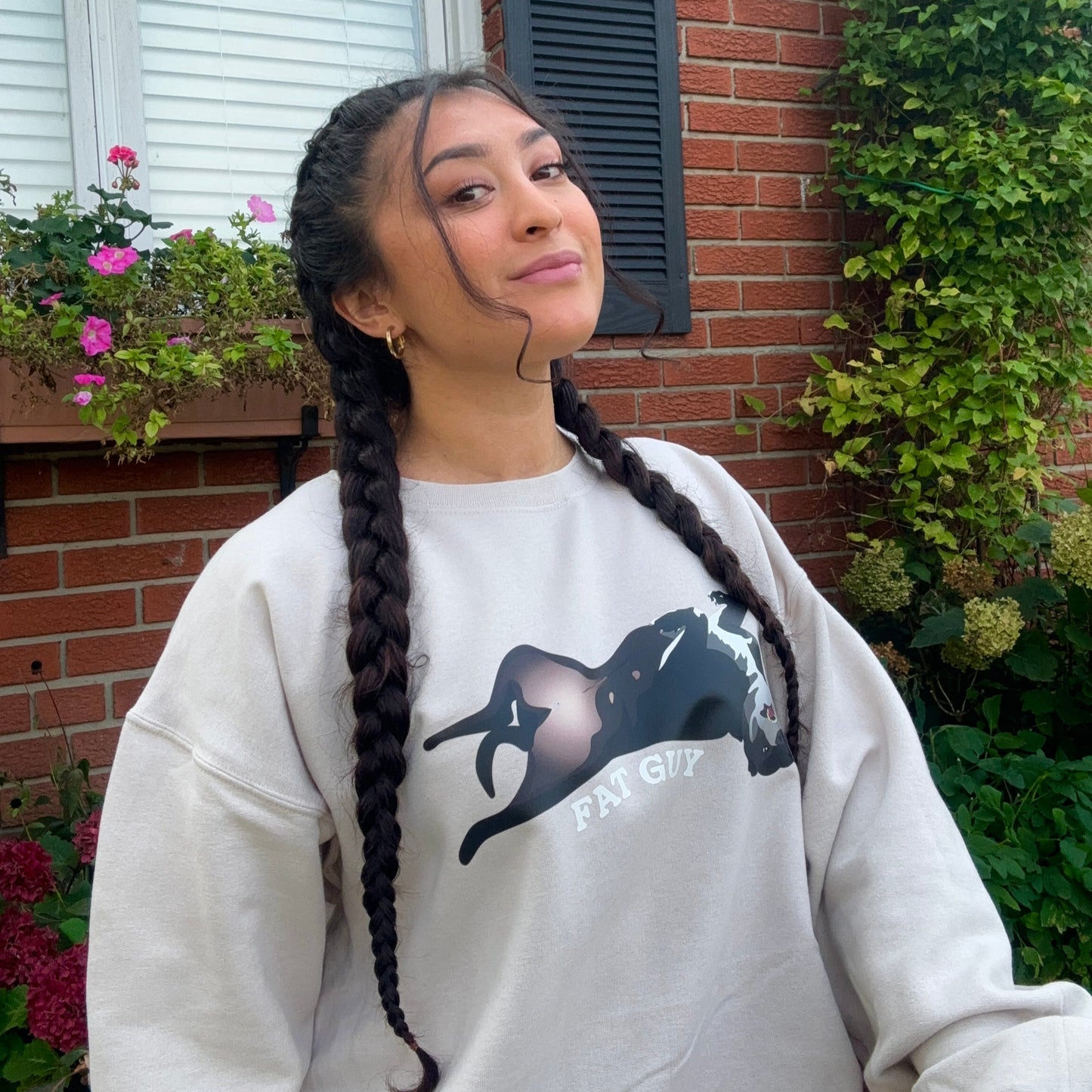 pet portrait crewneck custom