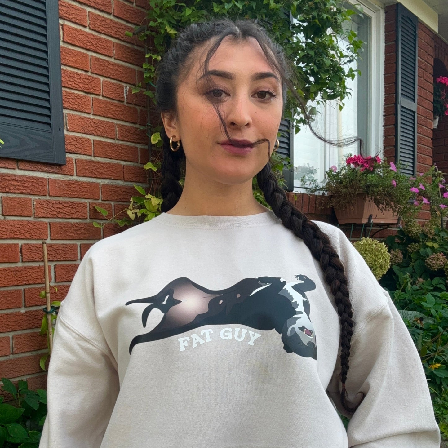 pet portrait crewneck custom