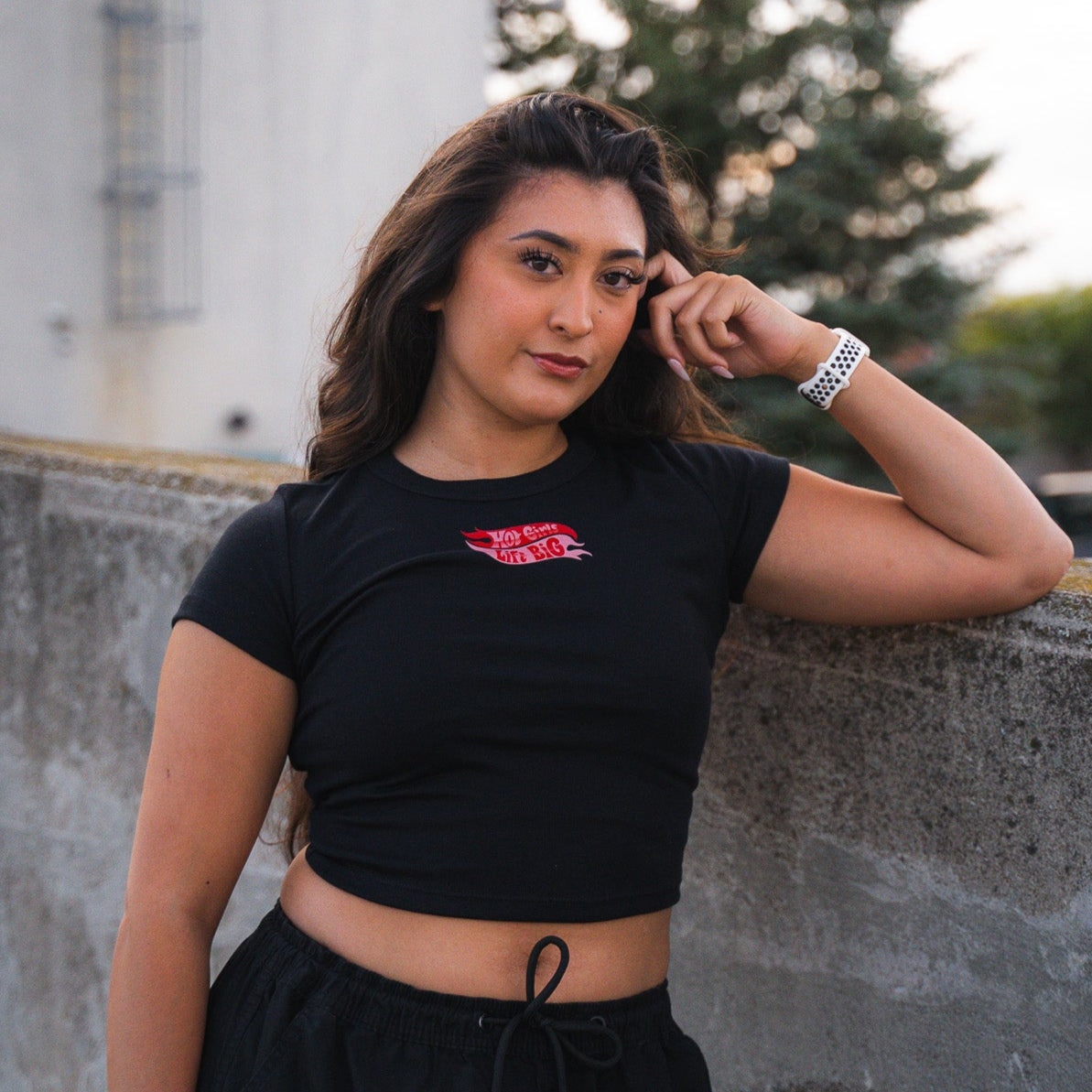 Hot Girls Lift Big Crop Top