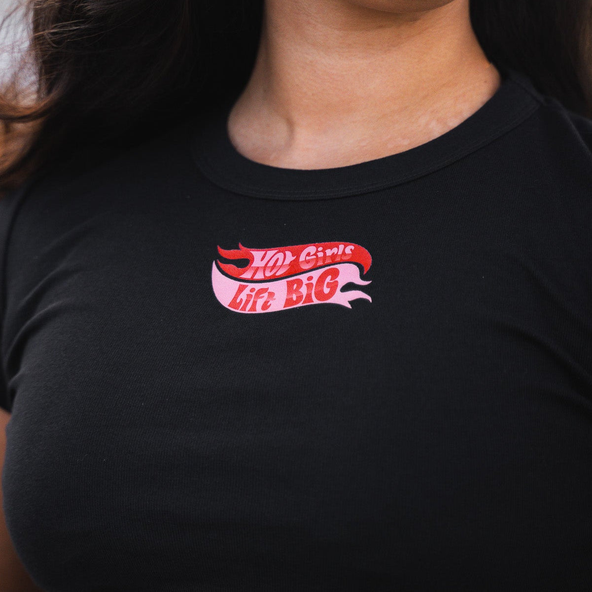 Hot Girls Lift Big Crop Top