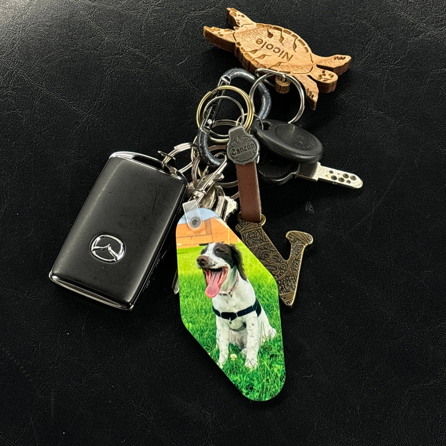 Motel Photo Keychain