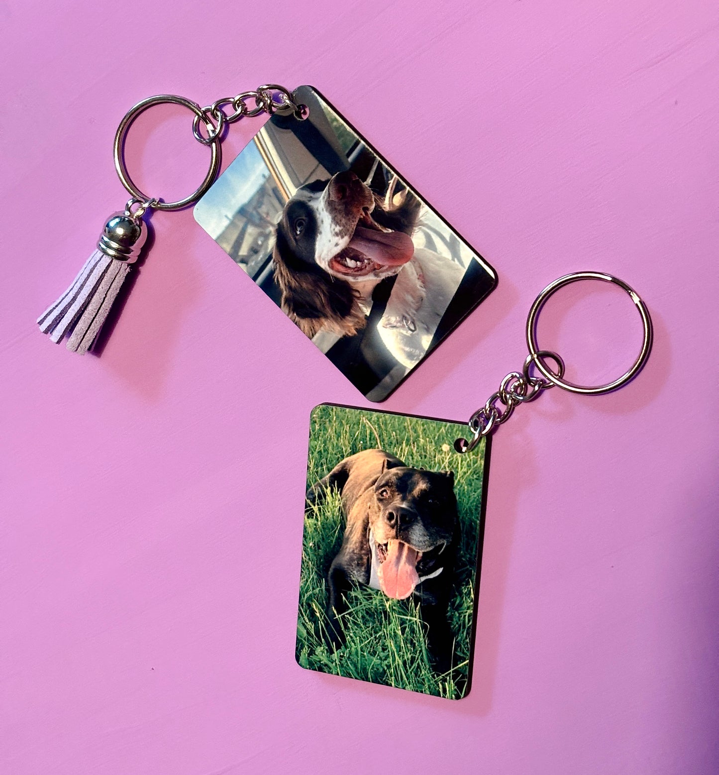 Rectangle Photo Keychain