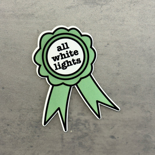 All White Lights Award Sticker