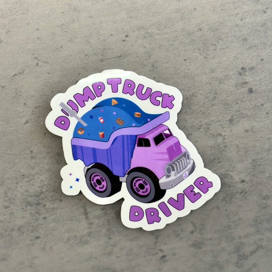 Dumptruck Driver Sticker