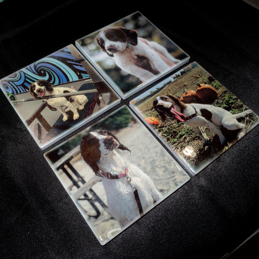 Custom Photo Coaster Set (4)