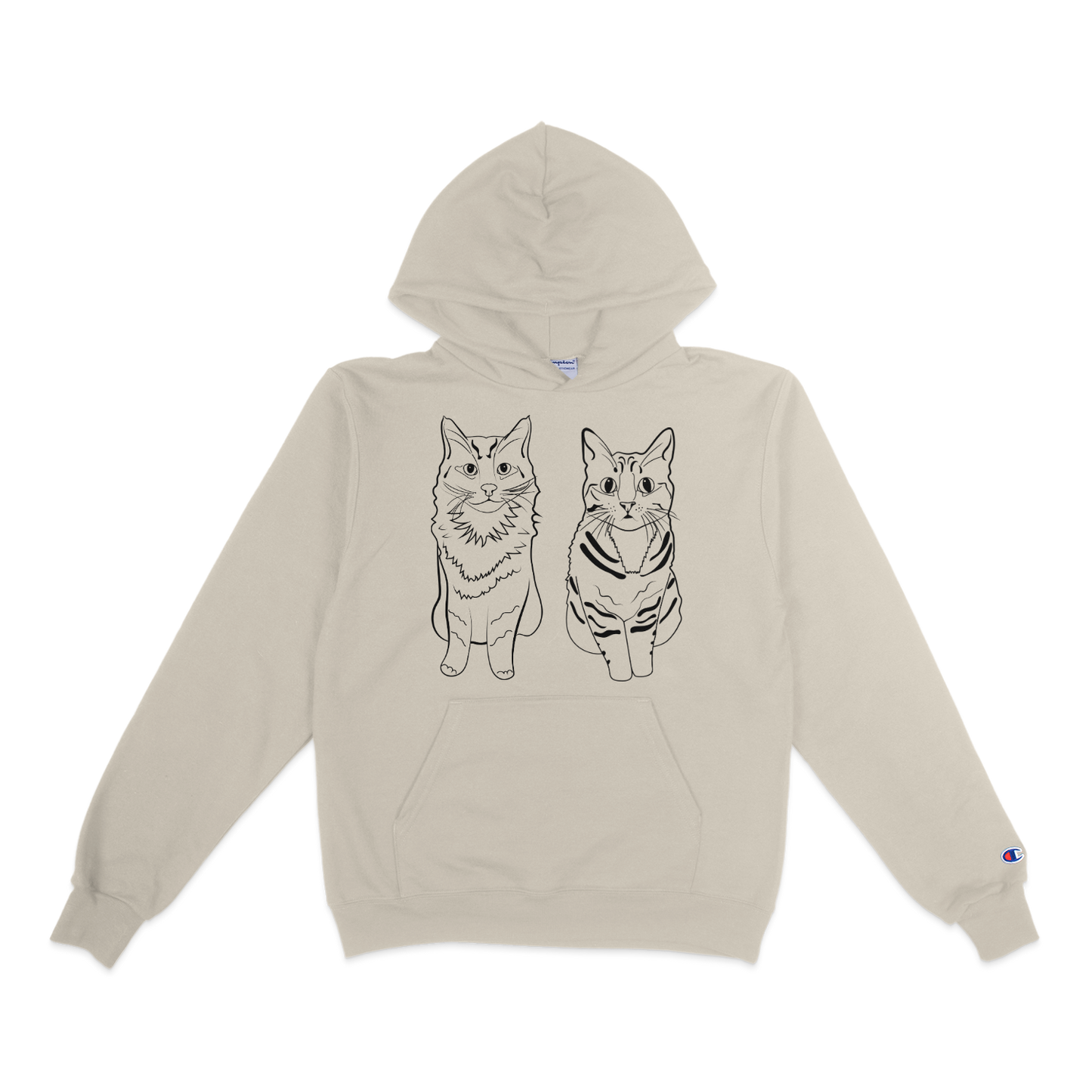 Custom Pet Lineart Hoodie