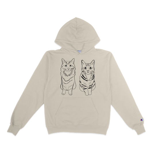 Custom Pet Lineart Hoodie